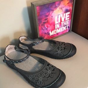 Gray JBU Jambu Mary Jane Flats
